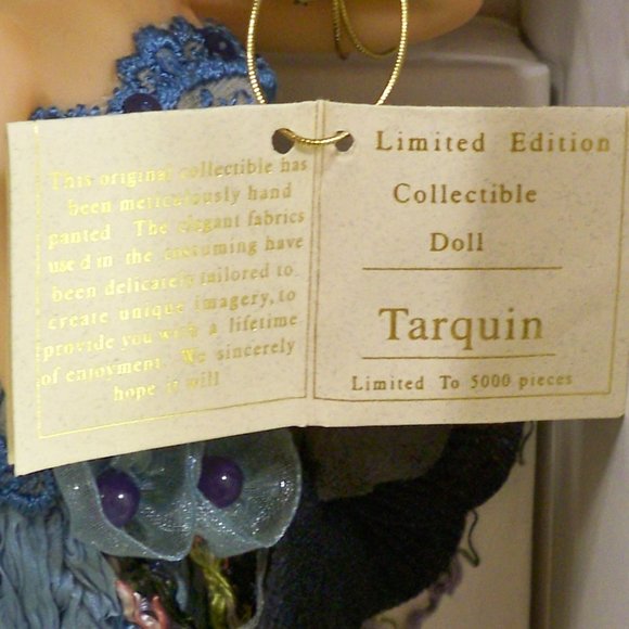 Florence Maranuk Collection "Tarquuin" Porcelain Doll W/Stand - Picture 5 of 6